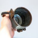Duży kubek z grzybkami ceramiczny - ok. 500 ml, rękodzieło Azul Horse