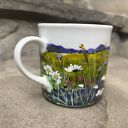Porcelanowy kubek ręcznie malowany Łąka