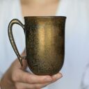 Kubek Rustykalny Ceramiczny z Sercem Wewnątrz 300ml