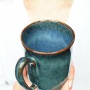 Kubek 325 ml Morski Zielony - ceramiczny handmade prezent dla niej