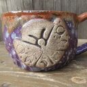 Kubek ceramiczny - miedziana ćma (c916)