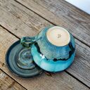 Ceramiczna filiżanka z figurką hipopotama -Burza morska ok 360 ml - na prezent