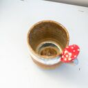 Duży kubek z muchomorem handmade - Nakrapiana jesień (ok. 500 ml)