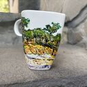 Porcelanowy kubek ręcznie malowany - Nad Bałtykiem (350 ml)