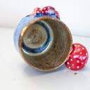 Duży kubek z muchomorem handmade Lava Blue - ok. 500 ml