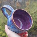 Ceramiczny kubek z motywem psiej łapki - rękodzieło Shiraja