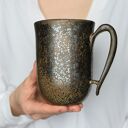 Duży Kubek Ceramiczny 550ml Złoto & Srebro