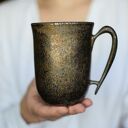 Kubek Rustykalny Ceramiczny z Sercem Wewnątrz 300ml