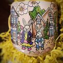 Wielkanocny kubek Króliki - ręcznie malowana porcelana 380 ml