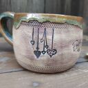 Kubek ceramiczny łapa ( c846)