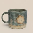 Kubek ceramiczny z podstawką, około 300 ml