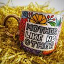 Ręcznie malowany kubek dla mamy MOTHER z napisem „Mother like no other”