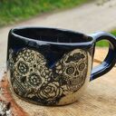 Kubek ceramiczny - meksykańskie czaszki (c653)