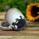 Handmade beżowy kubek ceramiczny 300 ml - nowoczesna klasyka