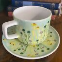 Ręcznie malowana filiżanka porcelanowa Łąka 280 ml