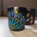 Ręcznie malowany kubek 400 ml - Mandala