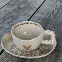 Ceramiczna filiżanka z podstawką