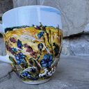 Porcelanowy kubek ręcznie malowany Łąka - 300 ml