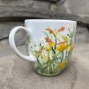 Porcelanowy kubek ręcznie malowany Łąka - 300 ml