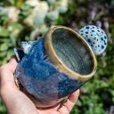 Kubek ceramiczny z muchomorkami - leśne rękodzieło 550 ml