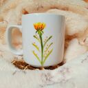 Kubek porcelanowy 270 ml z wiewiórką na kwietnej łące - ręcznie malowany