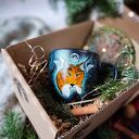 Zestaw prezentowy ryś z podkładką dla miłośnika lasu