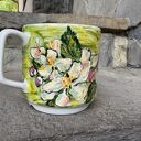 Porcelanowy kubek ręcznie malowany „Kwitnąca jabłoń” 250 ml