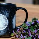 Ręcznie malowany kubek Fazy Księżyca - Kosmos DisguisedJWi