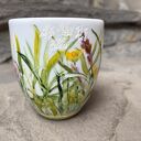 Porcelanowy kubek ręcznie malowany Łąka - 300 ml