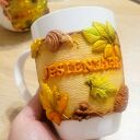 Kubek „Jesieniara” - ręcznie dekorowany