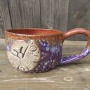 Kubek ceramiczny - miedziana ćma ( c916)