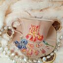 Irysy - ręcznie malowany komplet kubków z porcelany (ok. 250 ml)