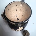 Zestaw ceramicznych filiżanek „Psy” - 2 sztuki, ręcznie malowane