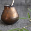 Małe złote matero handmade do yerba mate - 150 ml
