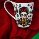 Ręcznie malowany kubek Frida Kahlo z porcelany 470 ml