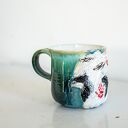 Duży kubek ceramiczny z koniem - turkus Indian Summer (ok. 400 ml)