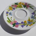 Ręcznie malowany zestaw filiżanka ze spodkiem ŁĄKA