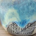 Kubek ceramiczny - konie i piórka (Shiraja)