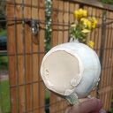 Pękaty kubek ceramiczny z cytryną handmade