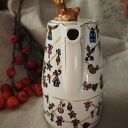 Ręcznie malowany zestaw herbaciany Tea for One z czajniczkiem i filiżanką