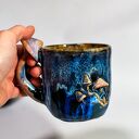 Handmade Kubek z grzybkami | Psychodelki Kasjopea | 400ml (III) ns