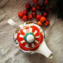 filiżanka i imbryk komplet do herbaty tea for one ŚWIĄTECZNA KARUZELA