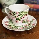 Filiżanka porcelanowa ręcznie malowana "Różowy bukiet"