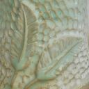 Mały kubek ceramiczny "Piórka" - ręcznie robiony z gliny