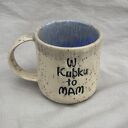 Duży kubek ceramiczny 400 ml z napisem W kubku to mam :) - ręcznie wykonany