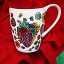 Ręcznie malowany kubek Frida Kahlo z porcelany 470 ml