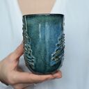 Kubek ceramiczny z choinką Morski 325 ml