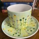 Filiżanka porcelanowa ręcznie malowana "Łąka"