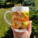 Kubek "Jesieniara" - ręcznie dekorowany