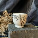 Porcelanowa czarka do sake Bambusy 40 ml - styl japoński suibokuga